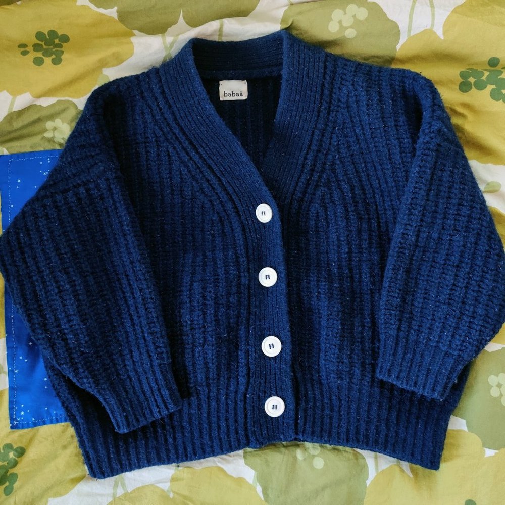 Babaa no19 mini navy cardigan